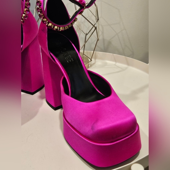 Versace pink satin Aevitas size 38 - Picture 7 of 13